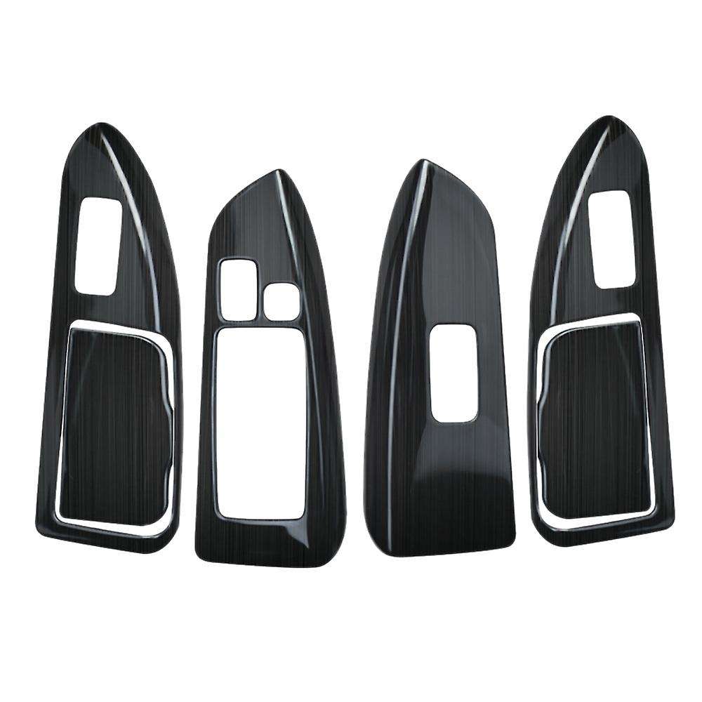 Black Window Lift Button Cover Trim for Toyota Land Cruiser