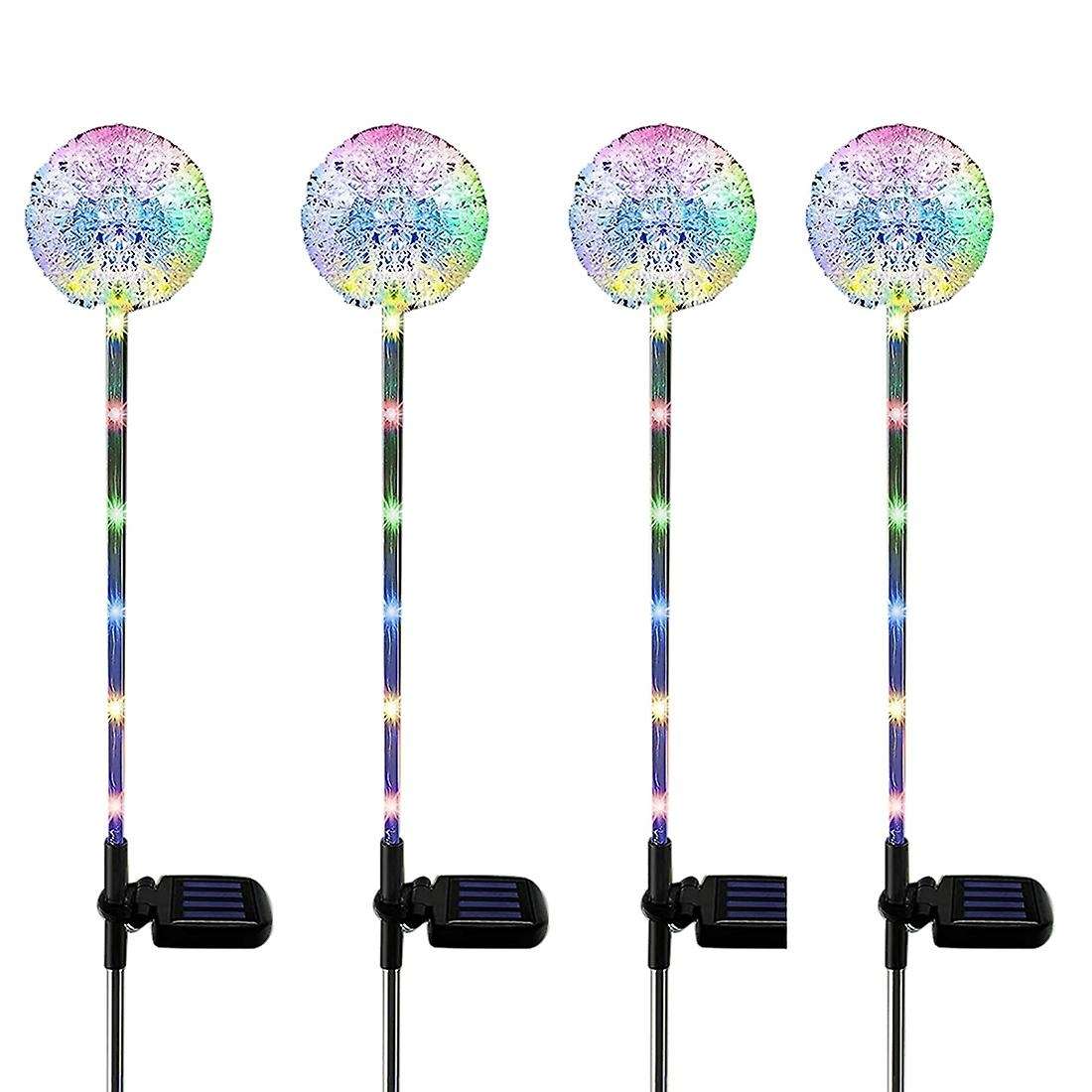 Solar Garden Lights Outdoor, 4pack Solar Garden Dandelion Lights
