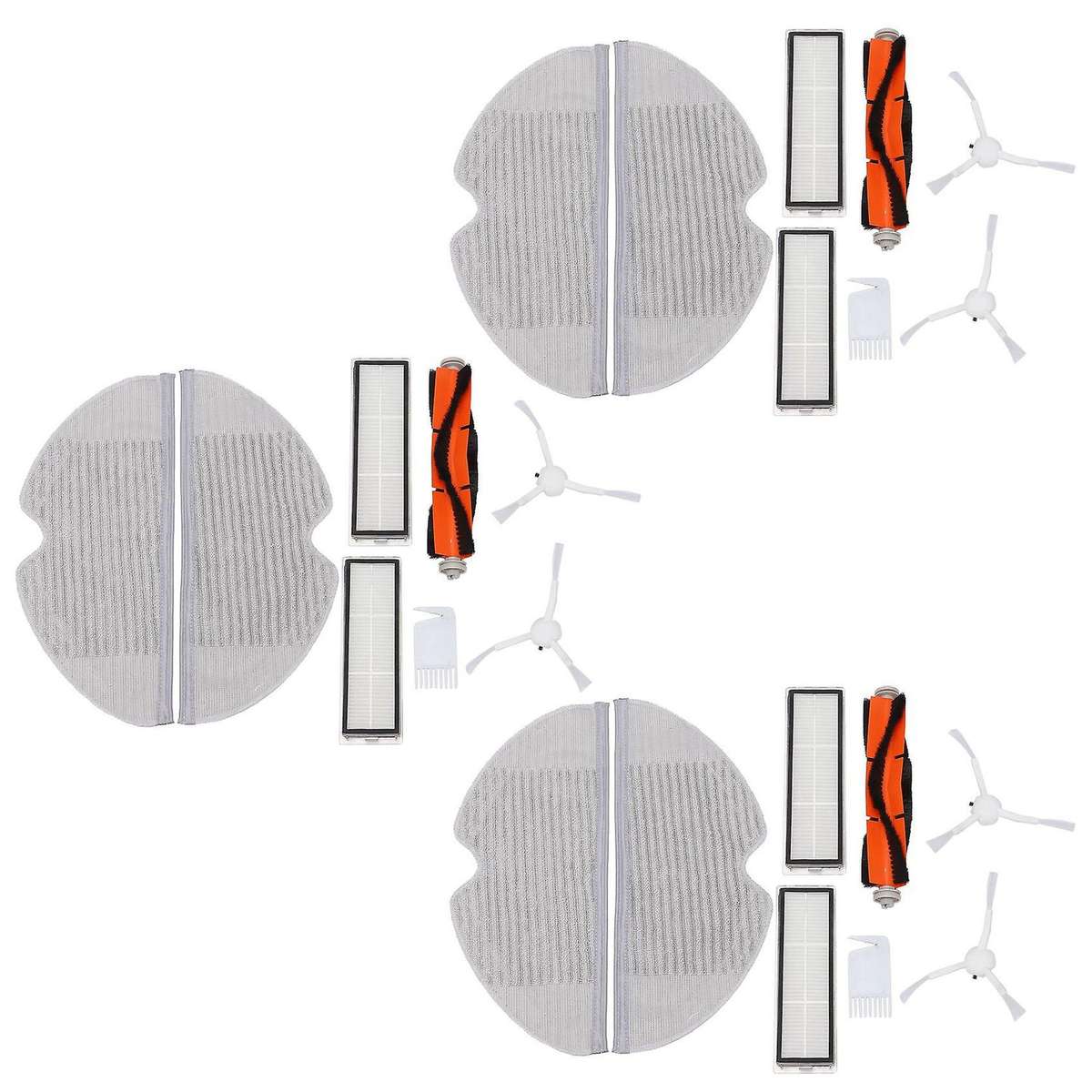 24pcs Replacement Parts Kit for Xiaomi Mijia Filter Main Brush Mop