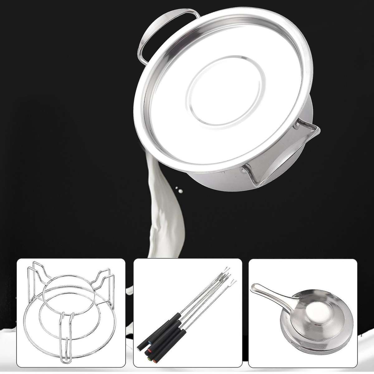 10-piece Set Multifunctional Stainless Steel Ice Cream Hot Pot