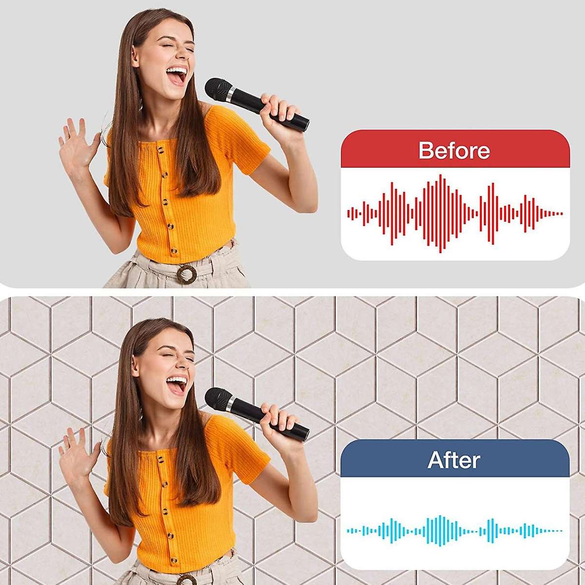 12 Pack Acoustic Foam,self-adhesive Sound Proof Panels(black)