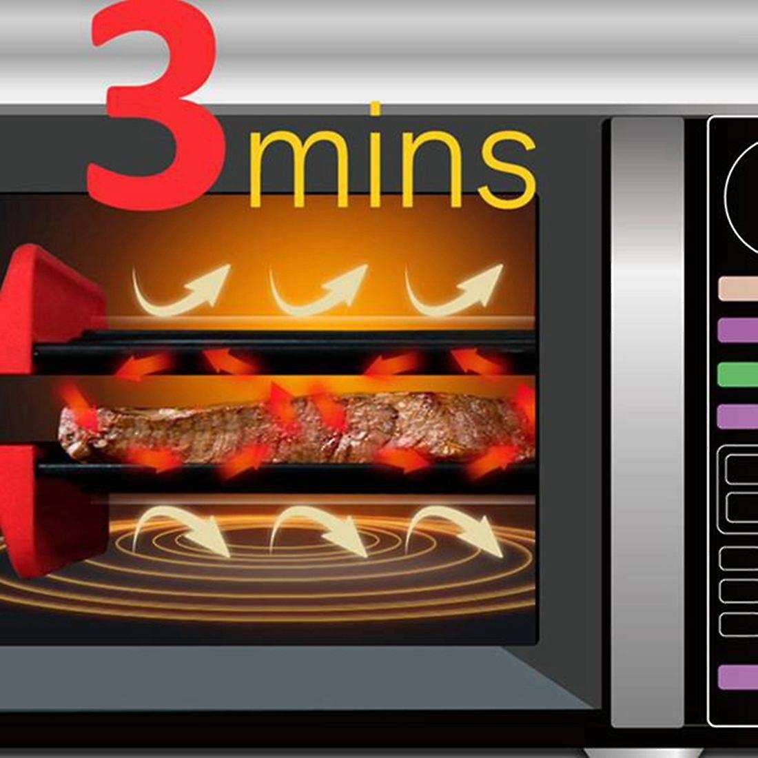 Non-stick Metal Baking Cooling Grill Chicken Wing Pizza Pan(b)