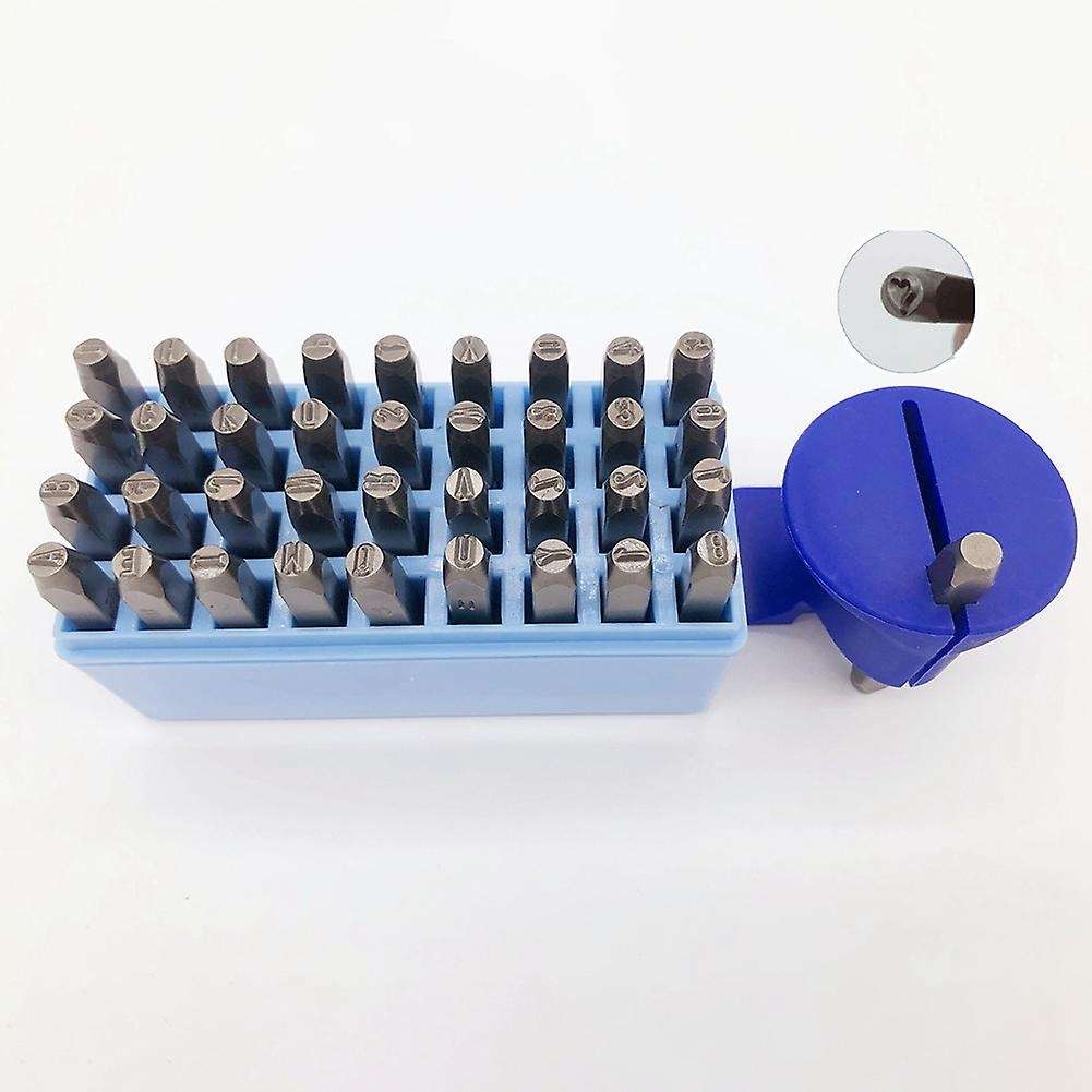 Professional 4mm. Letter and Number Stamp Set with Stamping