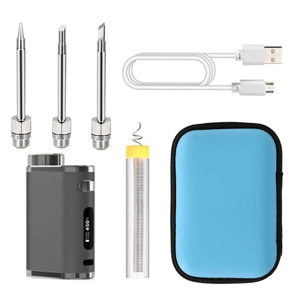 Portable Soldering Iron Usb Battery Soldering Iron 1w-75w (grey)