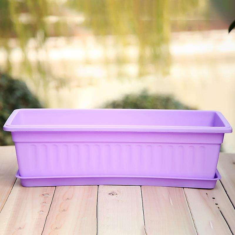 4 Packs 17 Inches Flower Window Box Plastic Vegetable Planters