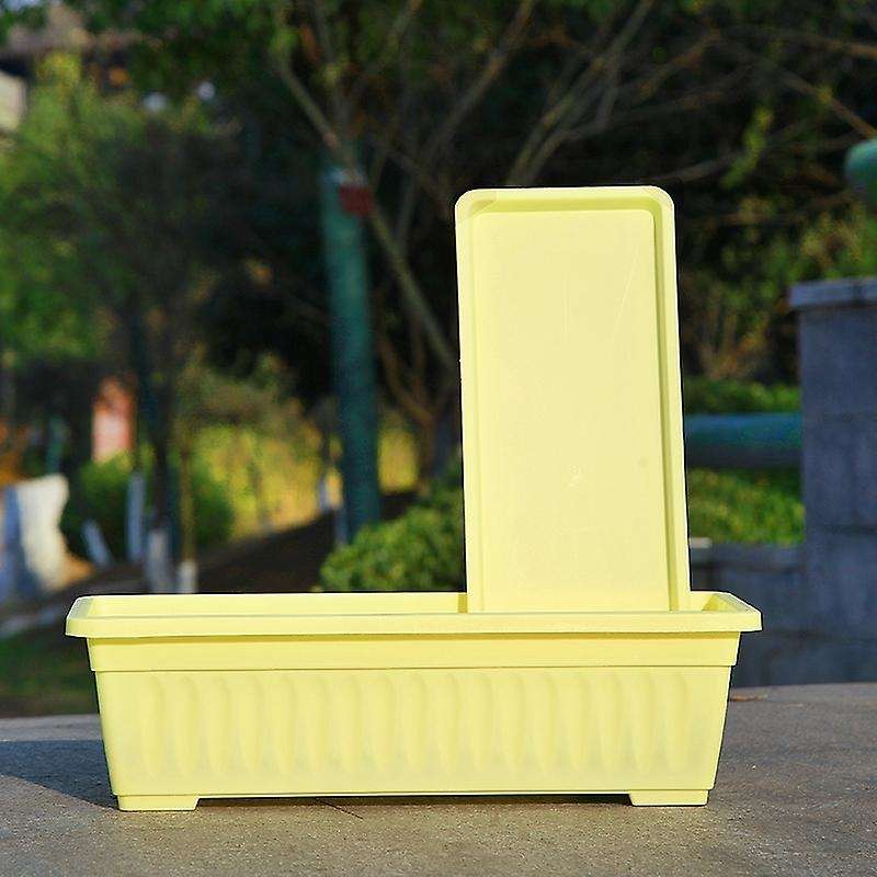 4 Packs 17 Inches Flower Window Box Plastic Vegetable Planters