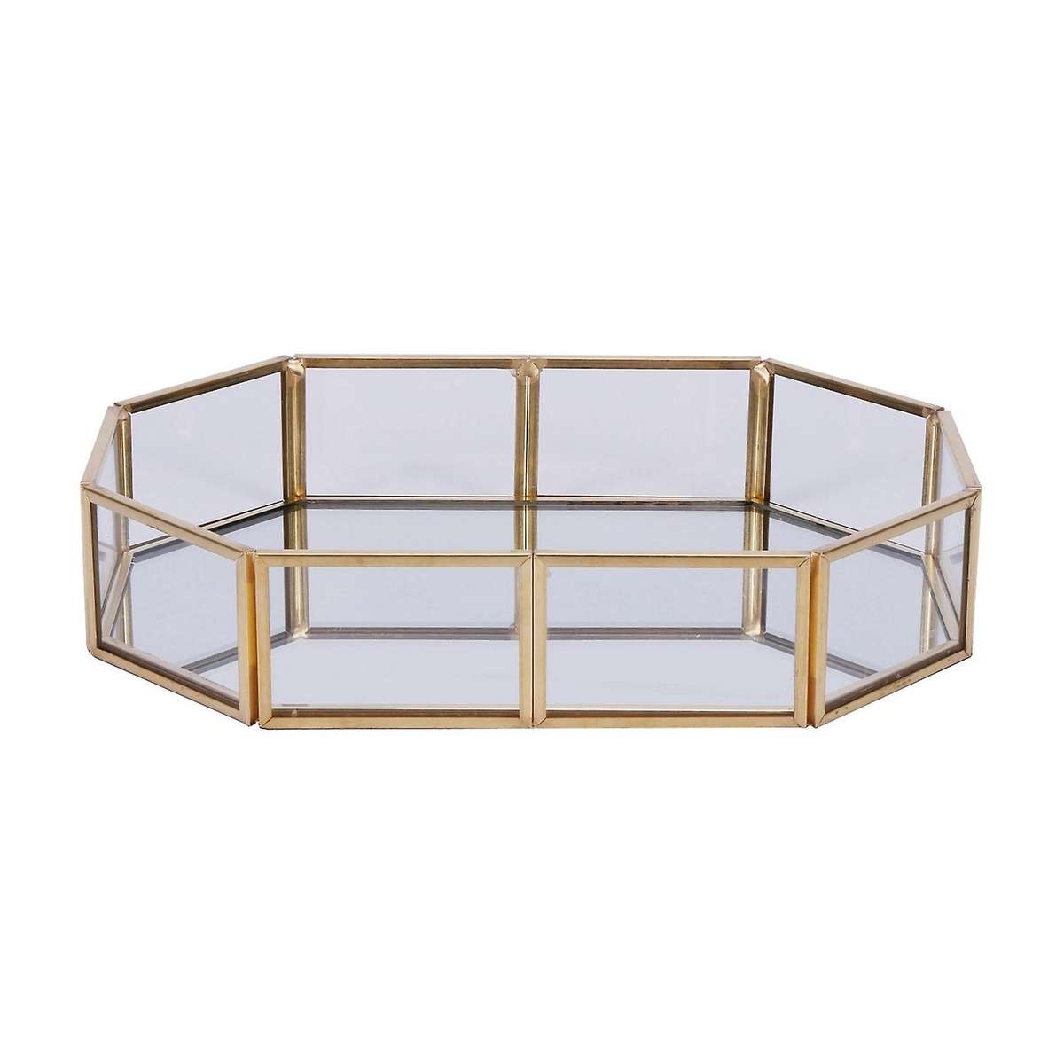 Nordic Style Glass Copper Geometry Storage Box(s)