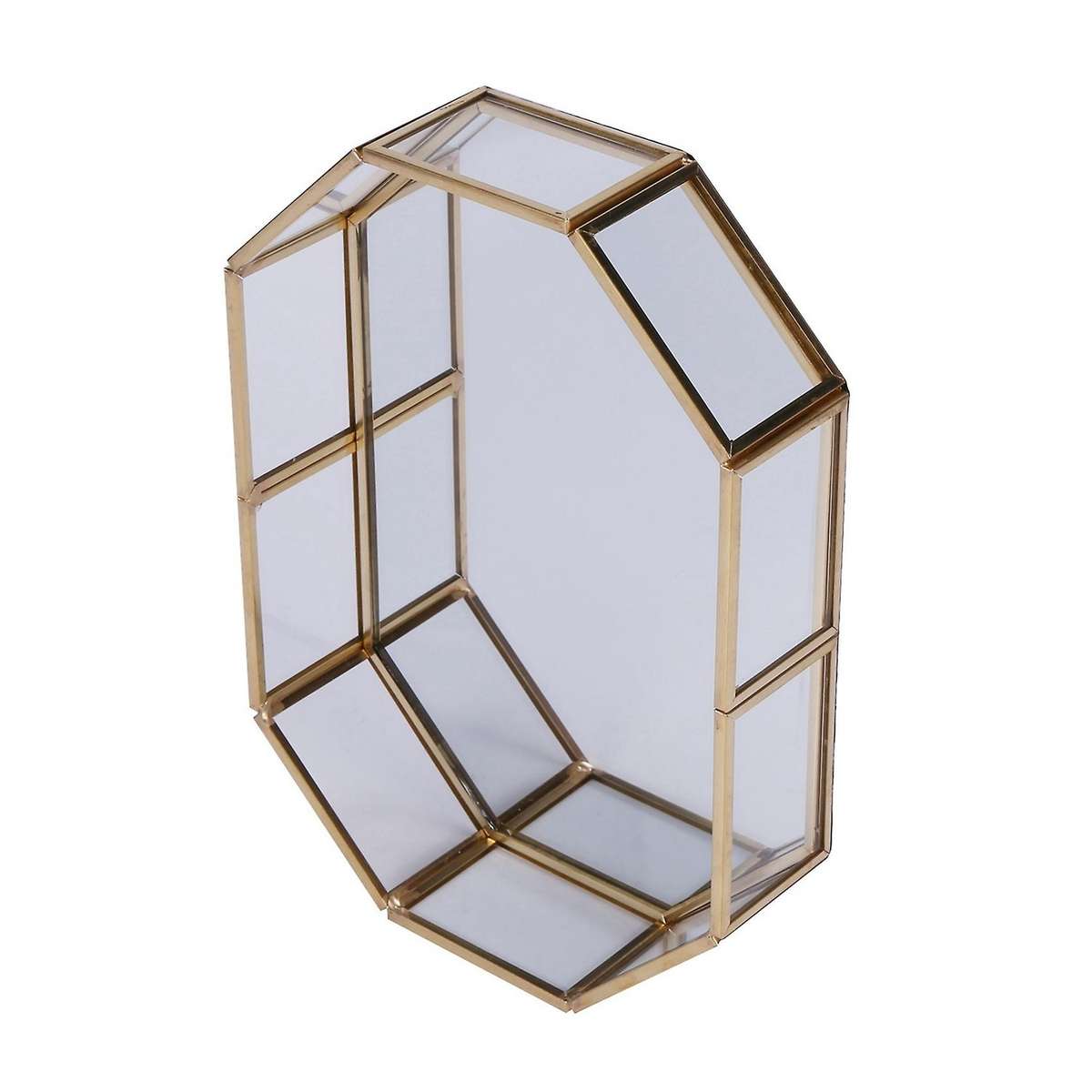 Nordic Style Glass Copper Geometry Storage Box(s)