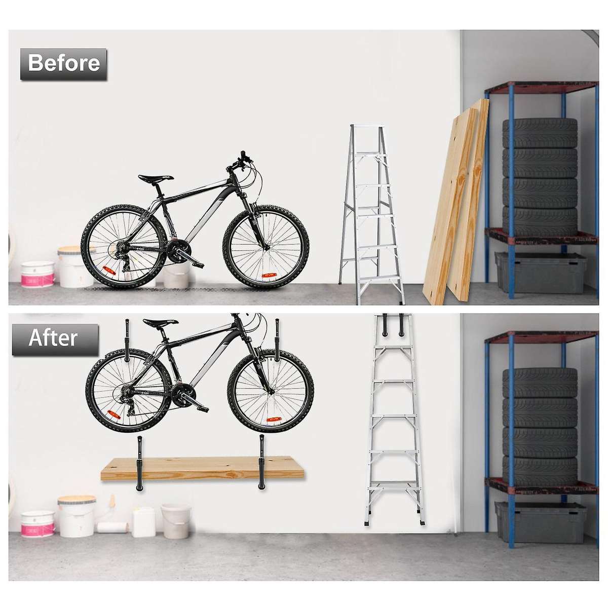 4pcs Heavy Duty Garden Wall Mounted Hook with Screws Hook Durable