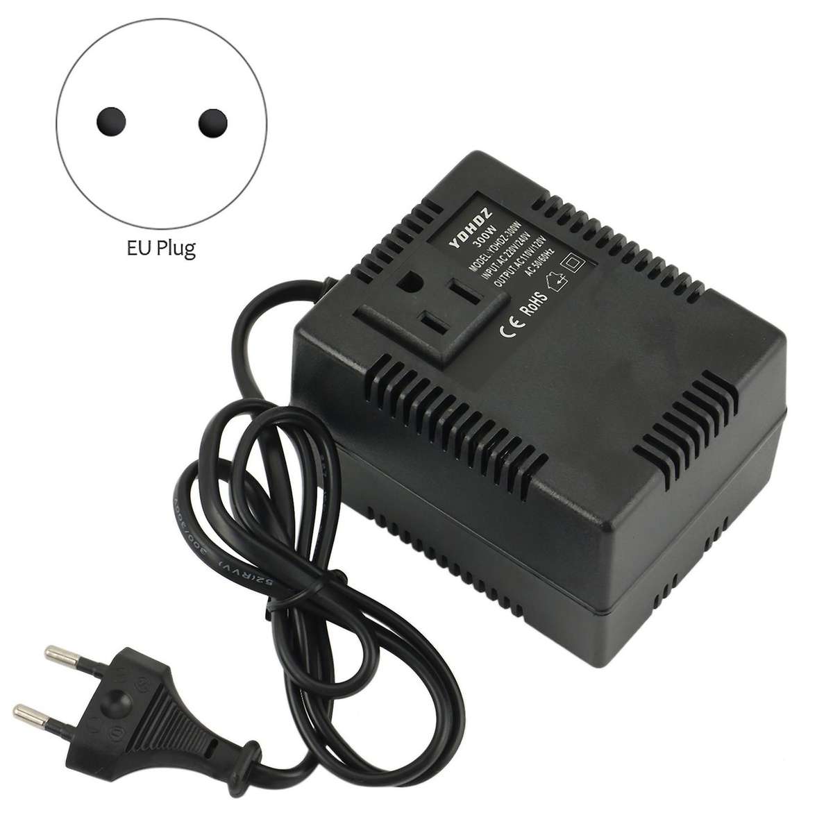 300w Voltage Converter 220v to 110v Transformer Adapter Eu Plug