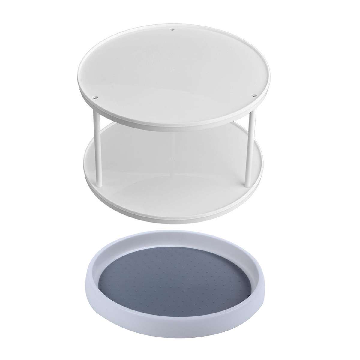 360 Degree Rotating 2 Tier Cake Rack Home Kitchen Storage Rack