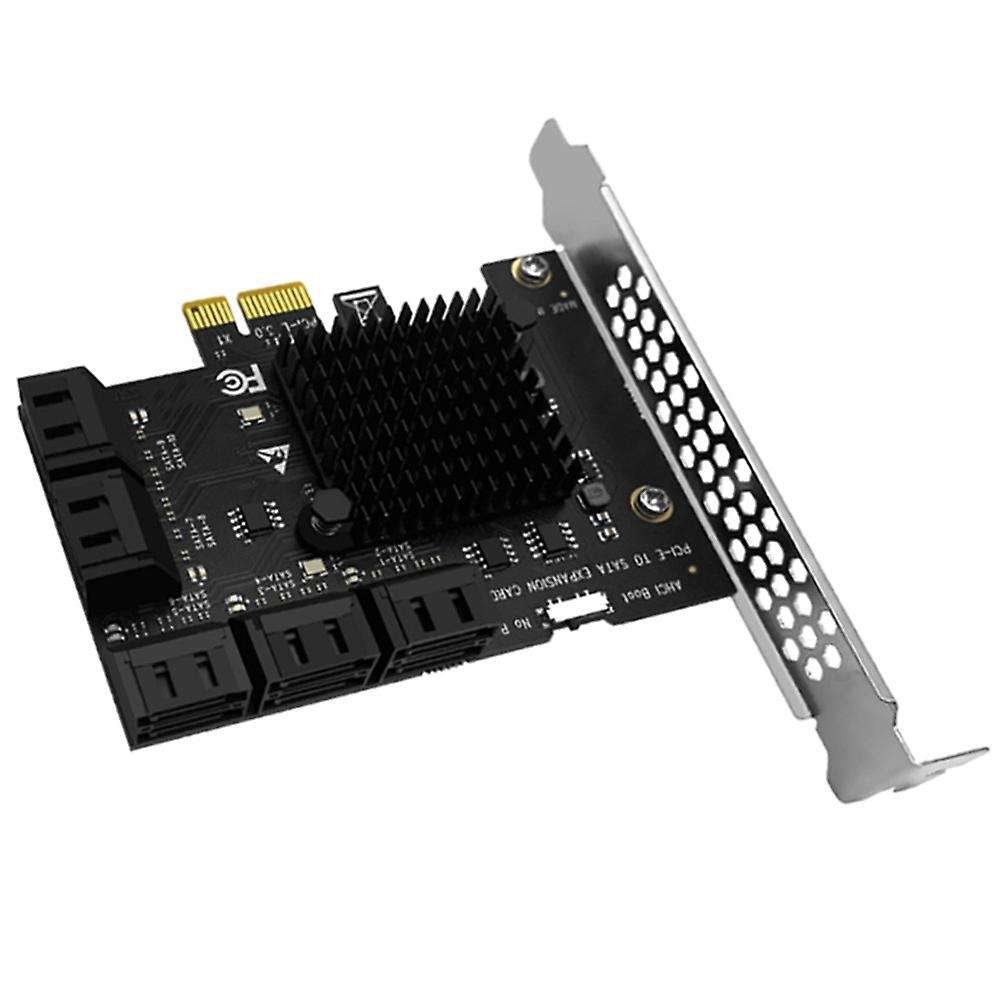 10 Port Sata 3.0 to Pcie X1 Expansion Card Pci Express Sata Adapter