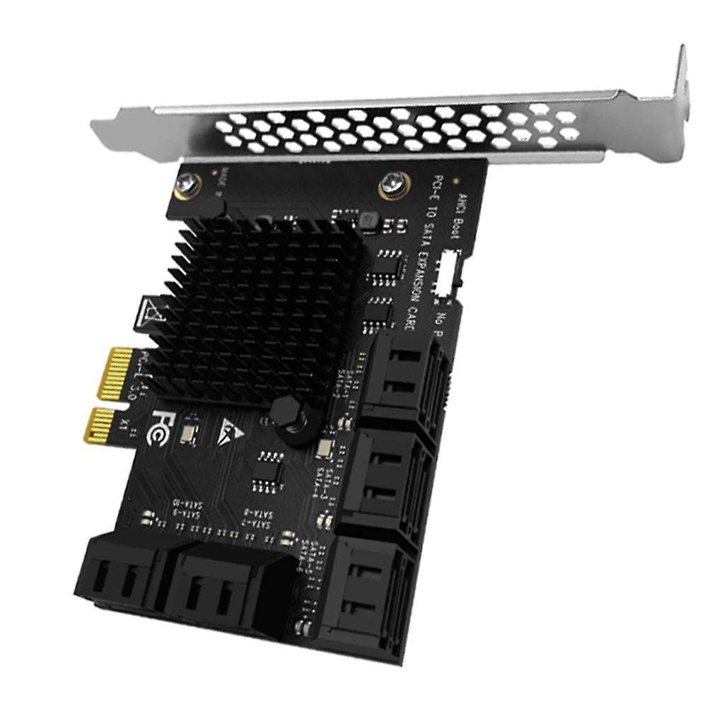 10 Port Sata 3.0 to Pcie X1 Expansion Card Pci Express Sata Adapter