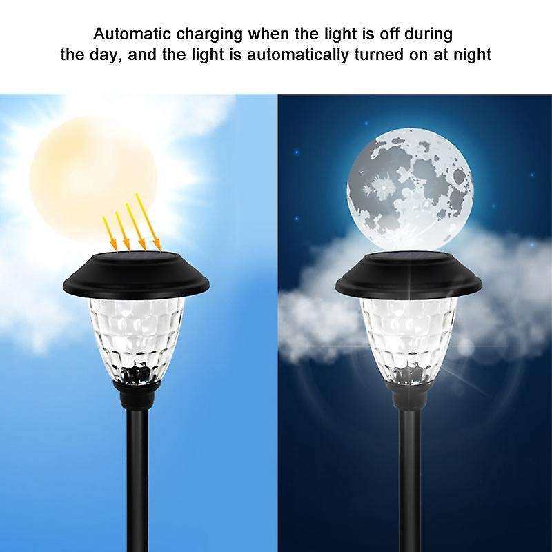 2 Pack Solar Pathway Outdoor Garden Lights for Patio Yard Garden