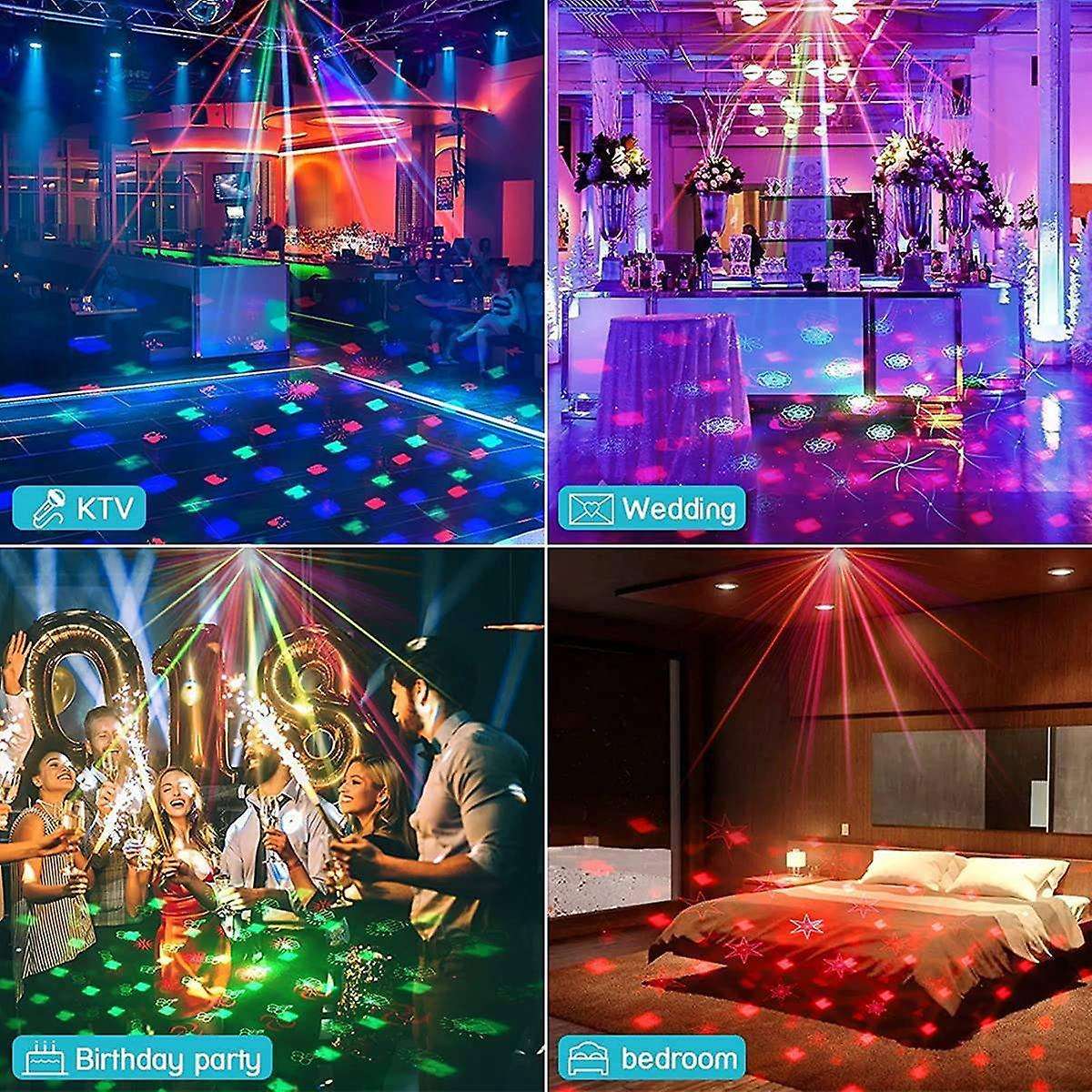 Christmas Party Lights,for Parties 60 Patterns Dj Lights,plug-in Use