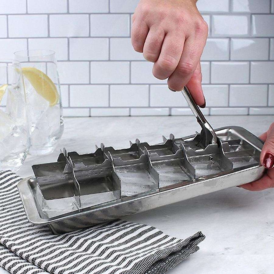 Lever-style Ice Tray, 2 In 1 Stainless Steel Ice Making Mold