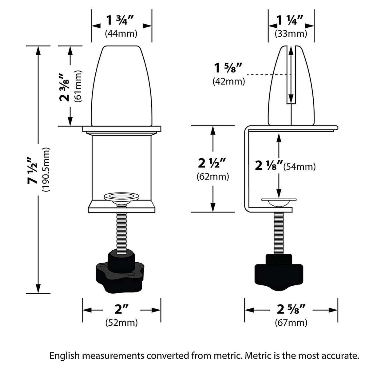 4pcs Sneeze Guard Bracket Clamp for 1/8 Inch to 1 Inch Acrylic Panels