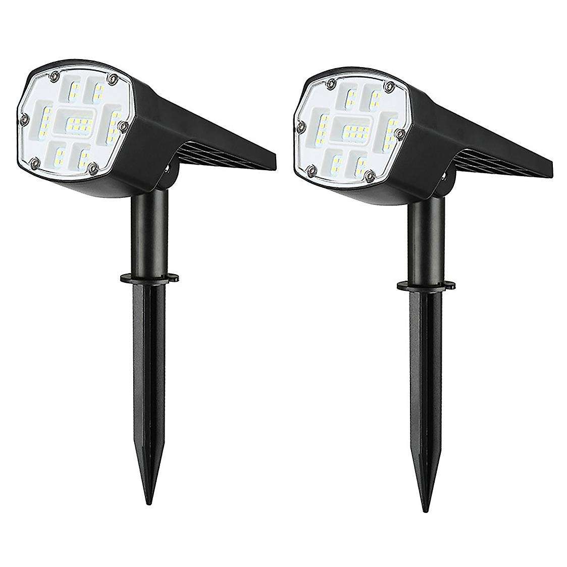 Solar Spot Lights Outdoor Lights Wall Lights for Porch Yard 2 Pcs A