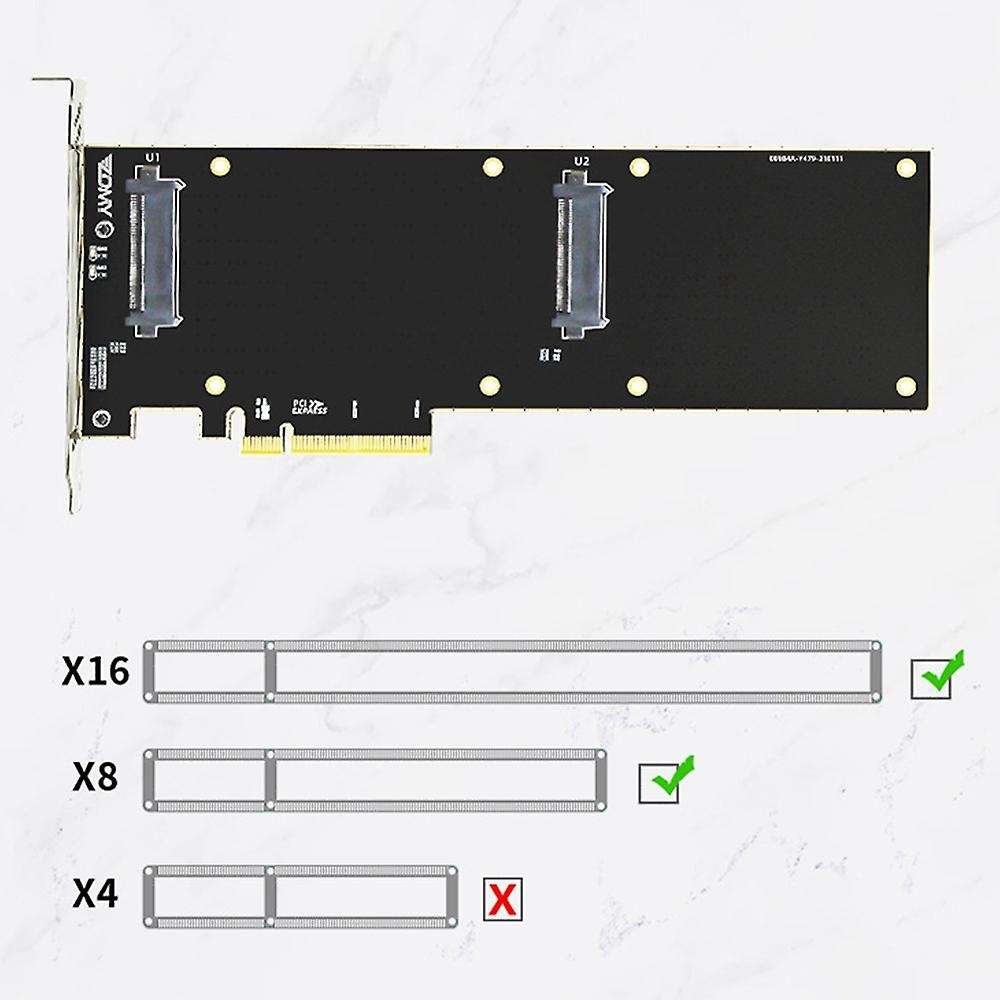 Pcie Riser Card to U.2 M.2 Nvme Ssd for Btc Miner Add On Card Mining