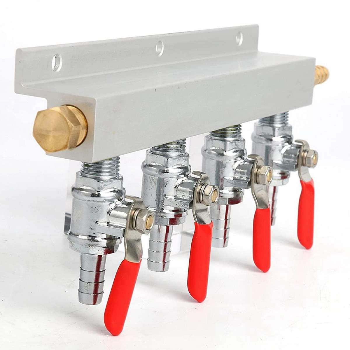 4-way Co2 Air Distribution Manifold Beer Barrel with Check Valve