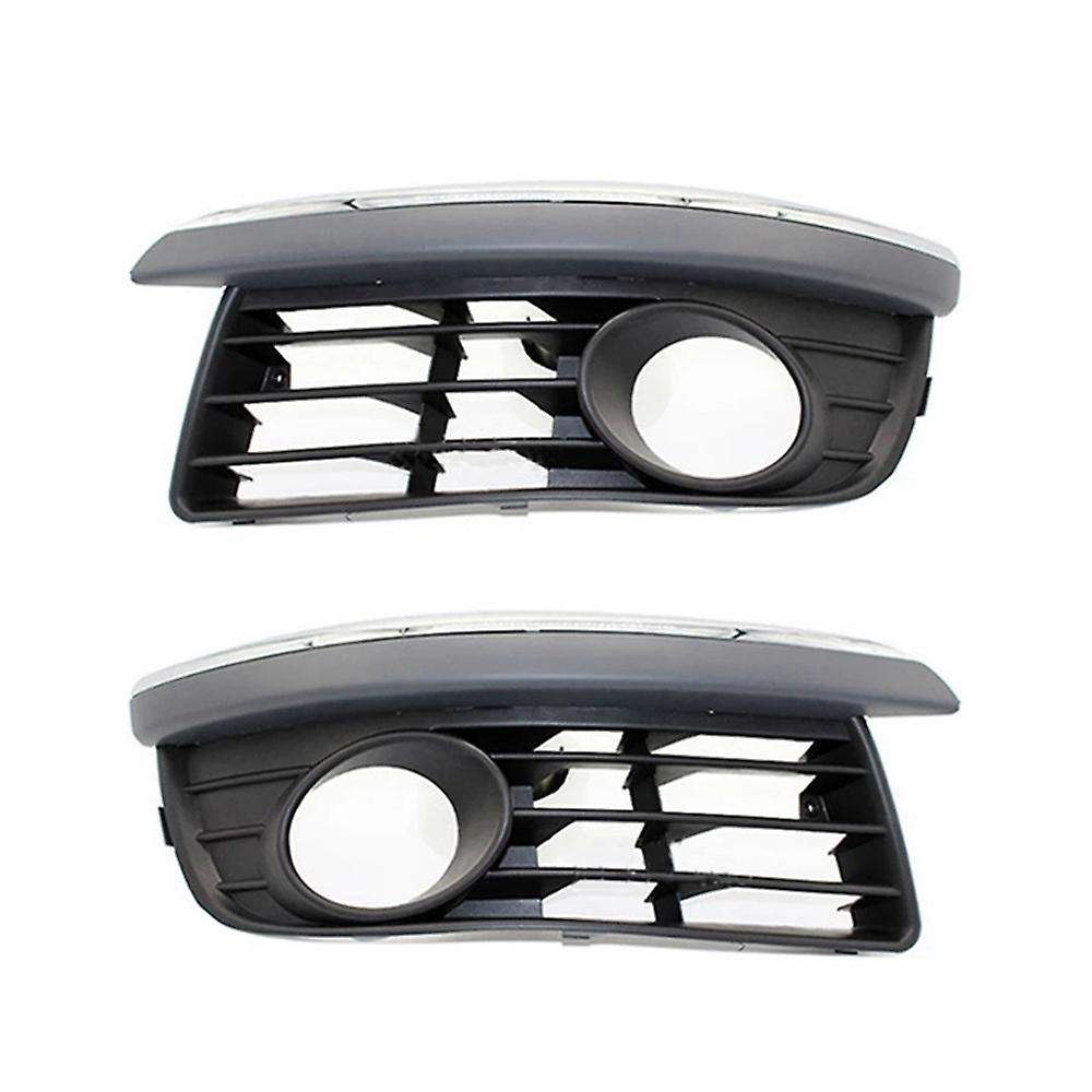 Front Grills Bumper Fog Lights Cover Lamp Frame Trim for Jetta Mk5
