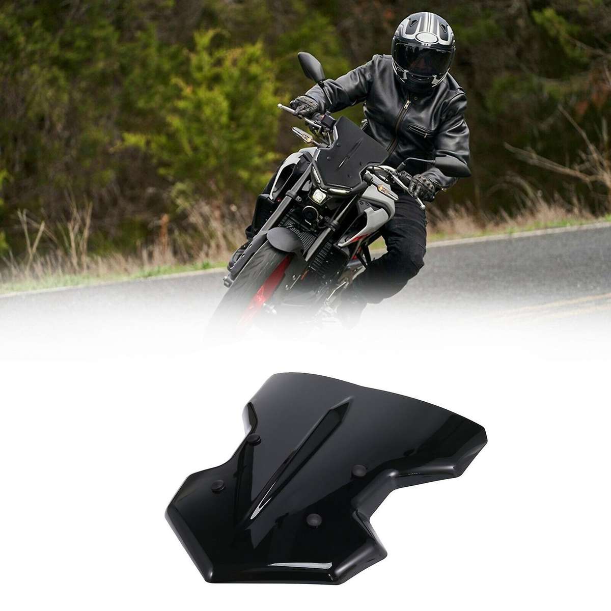 Motorcycle Windshield Windscreen Wind Screen Deflectors for Yamaha