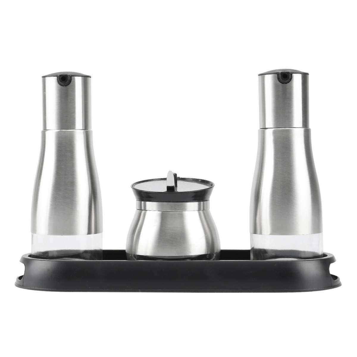 Oiler Seasoning Jar 3-piece Funnel Glass Leak-proof Bottle with Base