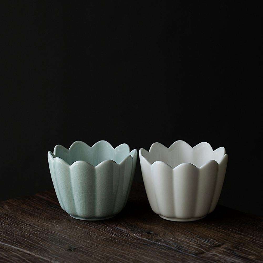 Hutian Kiln Ceramic Tea Washing Bowl Cyan