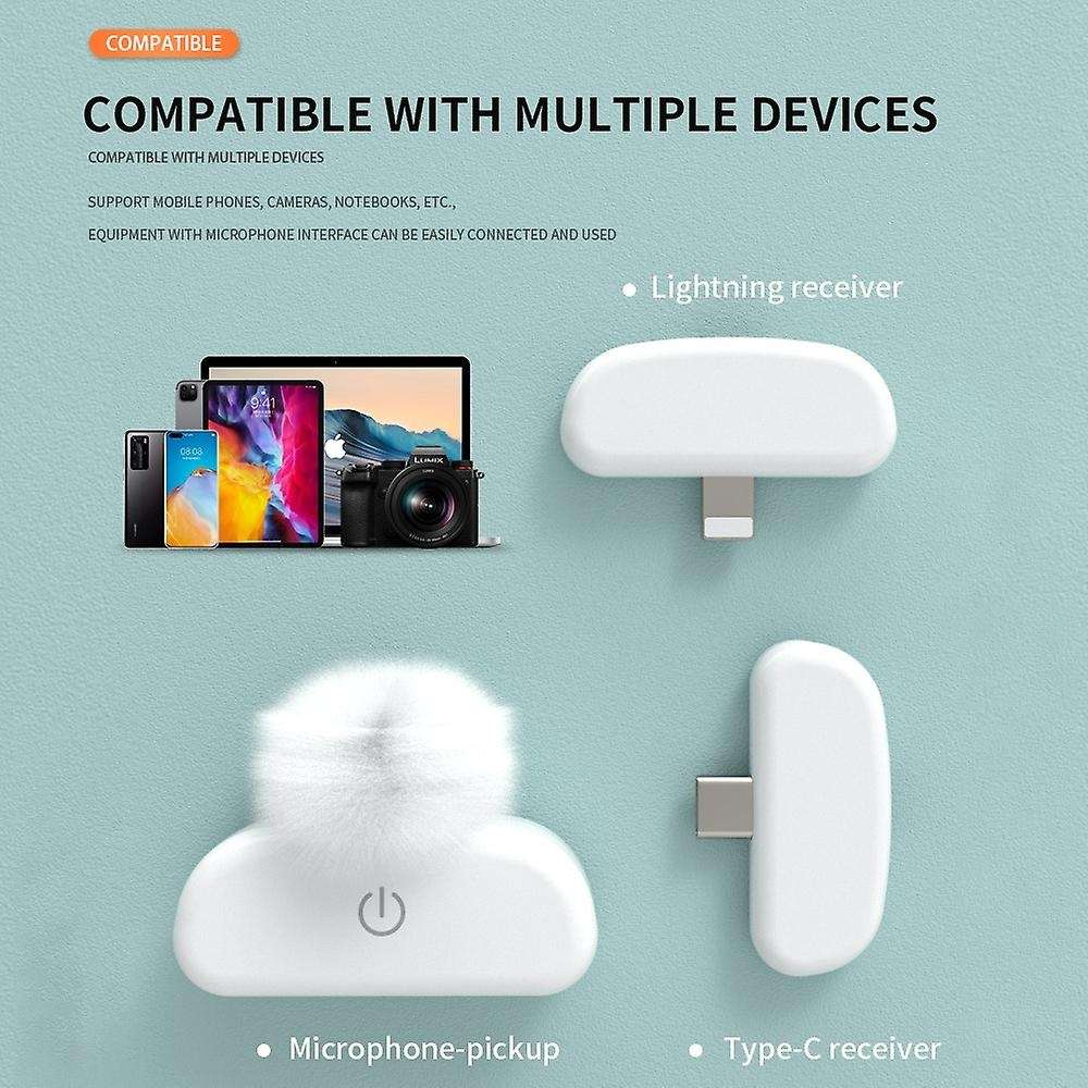 Wireless Lavalier Microphone Portable Video Recording for Android