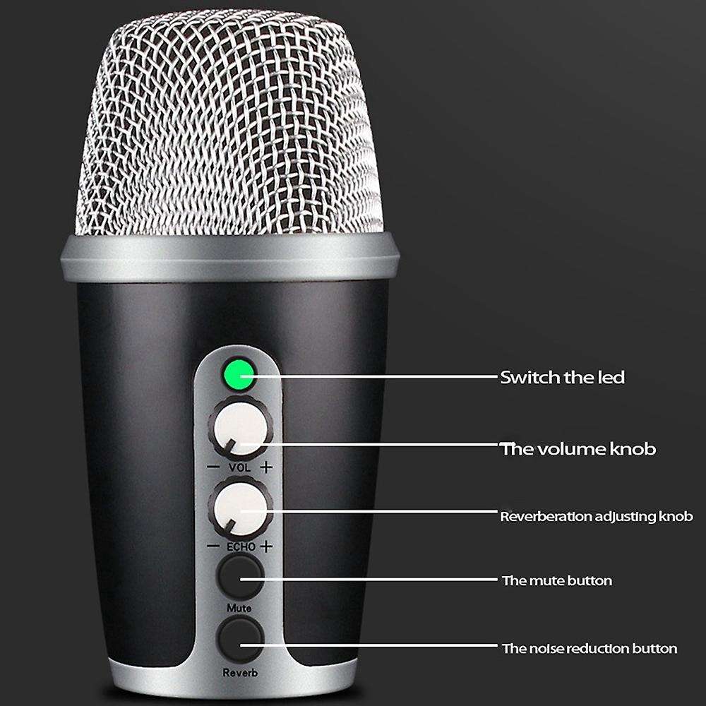 Jy-u4 Usb Microphone 360 Degree Pickup Live Microphone for Pc Game