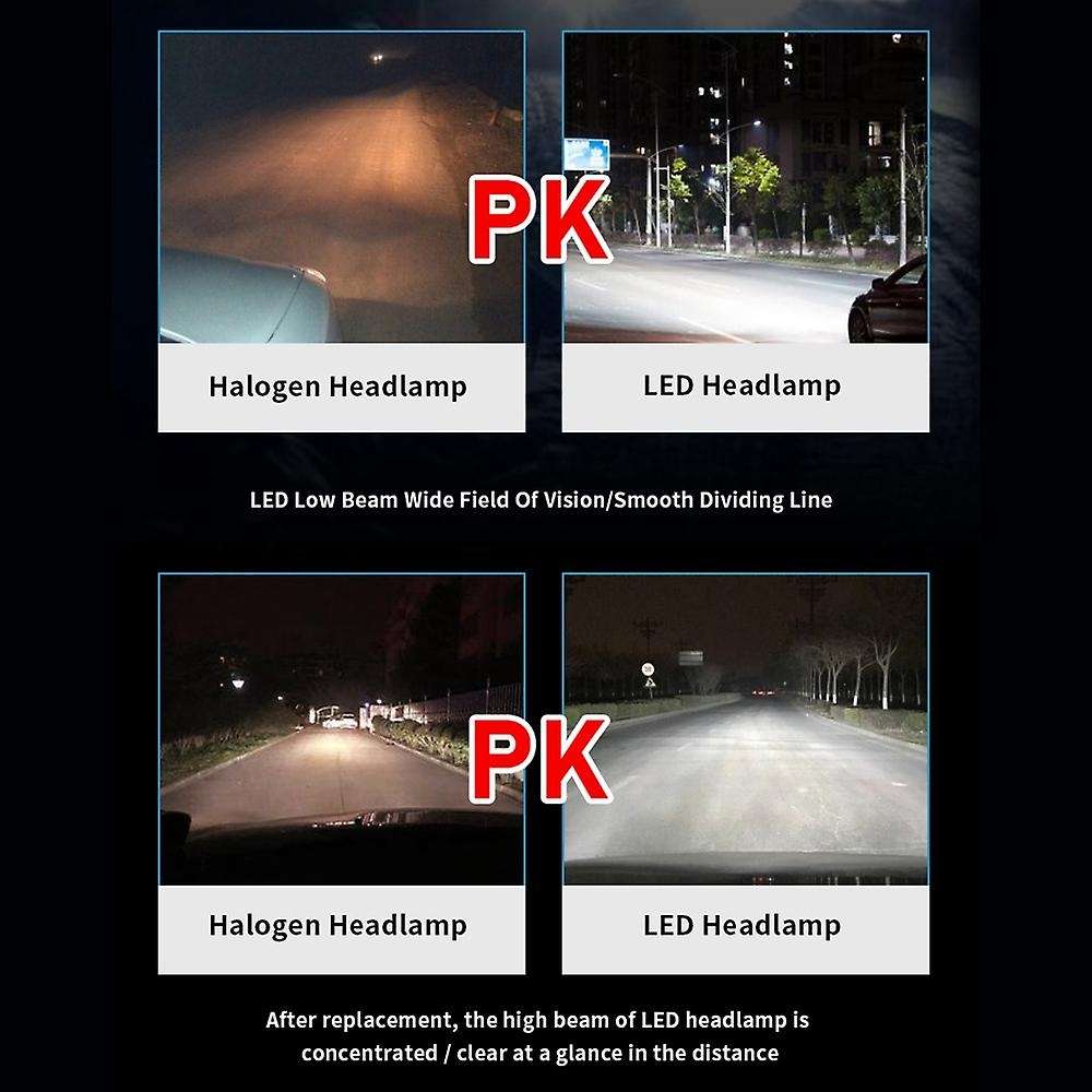 H8/h9/h11 Led Headlight Bulbs 12000lm 120w Led Headlights Pack Of 2