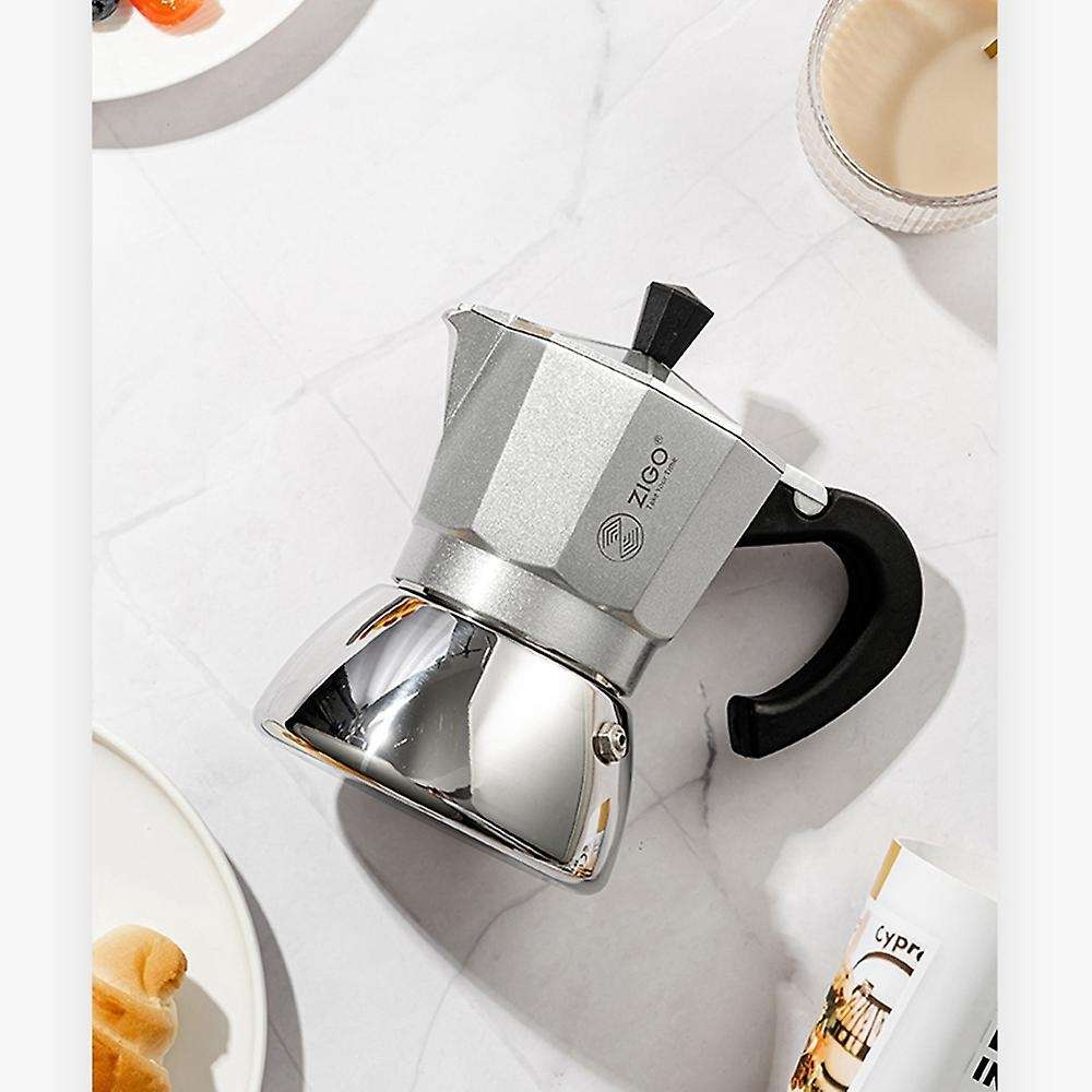 Zigo High Quality Espresso Coffee Pots Cups Stainless Steel Moka Pot