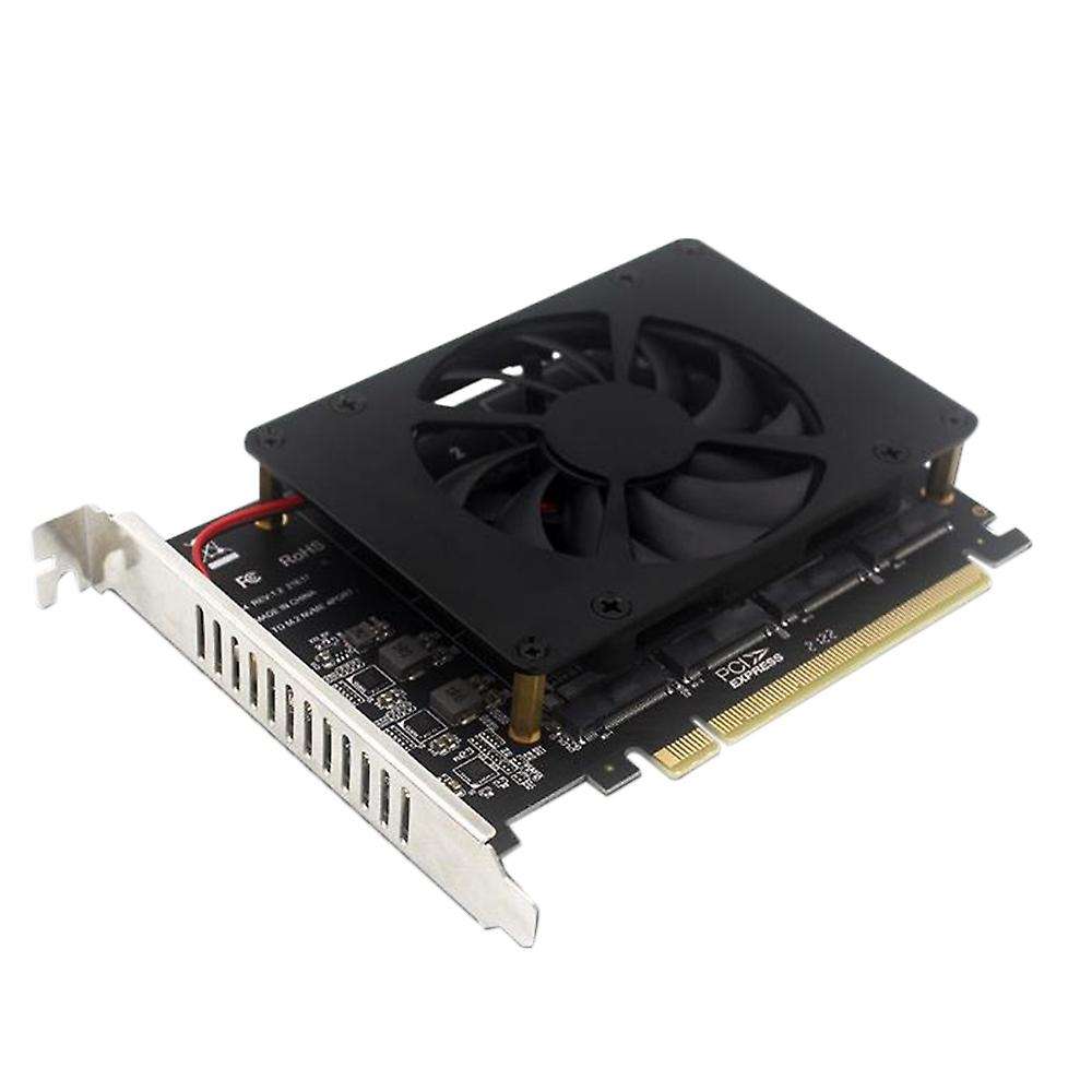 Pciex16 Nvme M.2 Mkey Ssd Raid Array Expansion Adapter Card