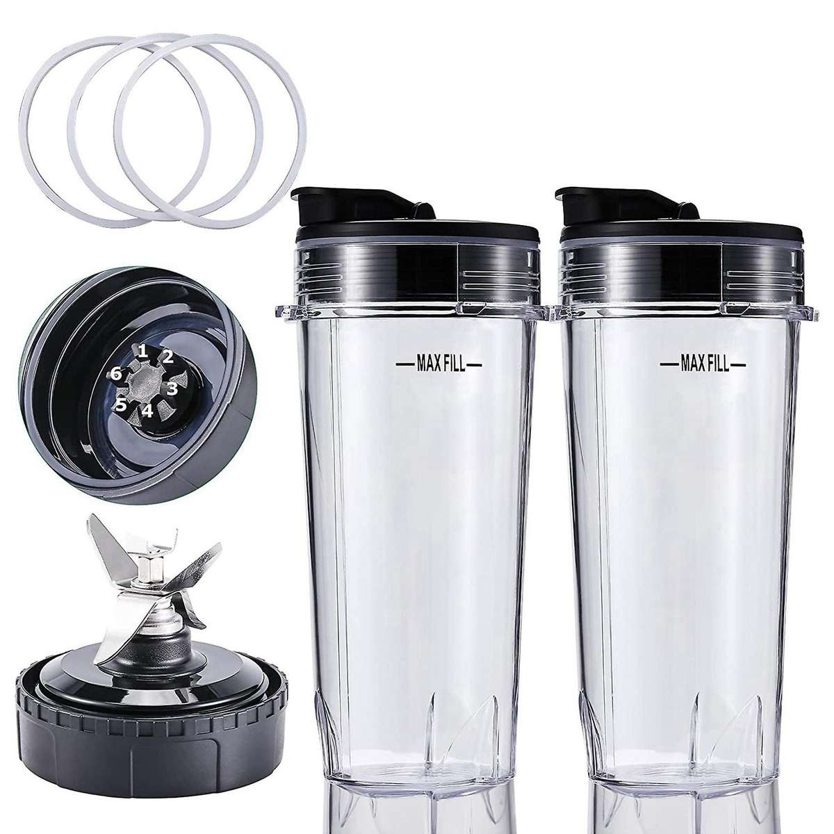 Blender Replacement for Nutri Ninja,blender Blade Assembly and 16oz