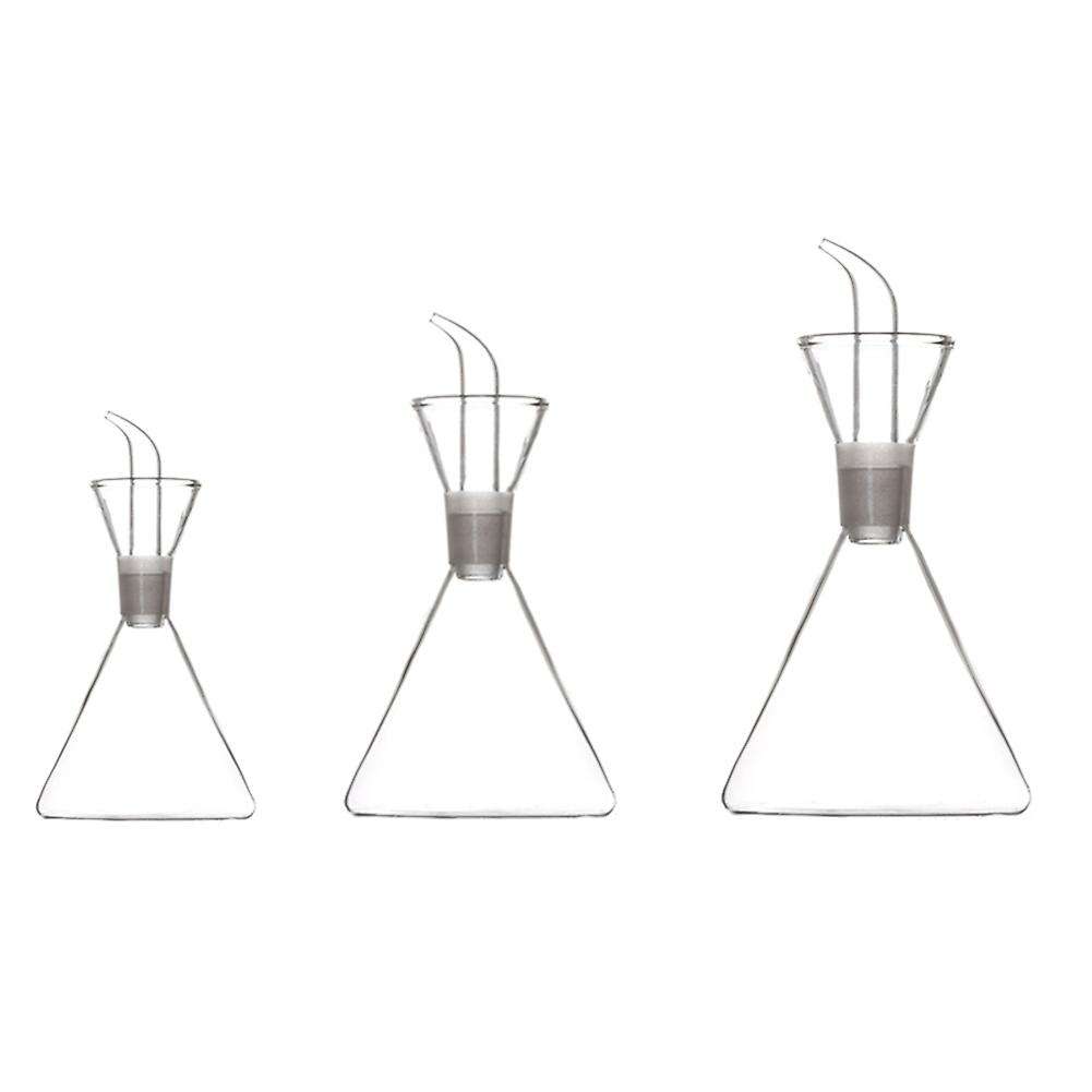 3pcs Jars for Oil Organizer Vinegar Seasoning Jar Glass Kitchen Tool
