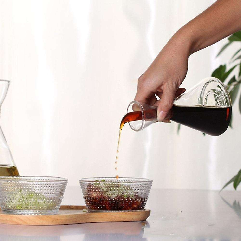 3pcs Jars for Oil Organizer Vinegar Seasoning Jar Glass Kitchen Tool