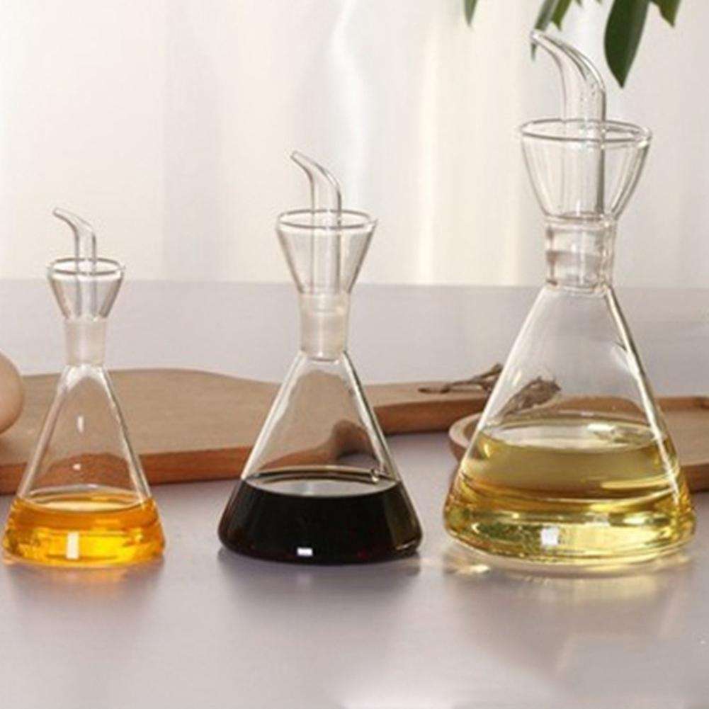 3pcs Jars for Oil Organizer Vinegar Seasoning Jar Glass Kitchen Tool