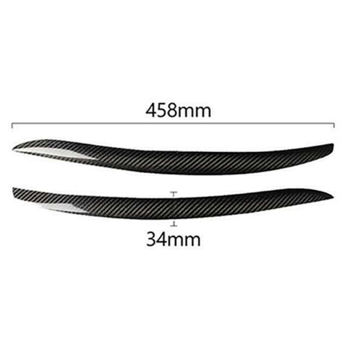 1 Pair Car Stickers Headlight Lid Eyebrow Eyelids For-bmw E92 E93