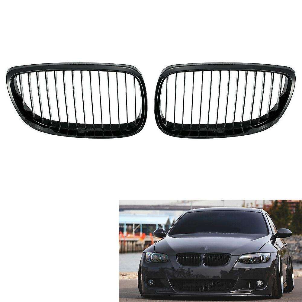 2pcs Car Black Kidney Grille for Bmw E92 E93 3 Series Coupe 06-09