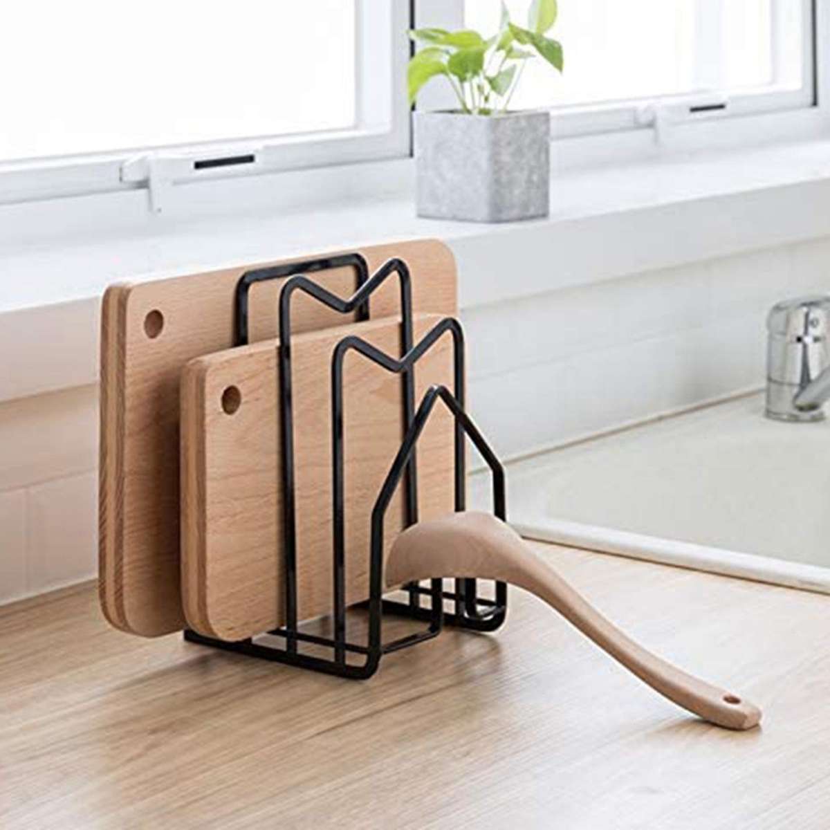 Cutting Board Rack Chopping Board Organizer Stand Holder Kitchen