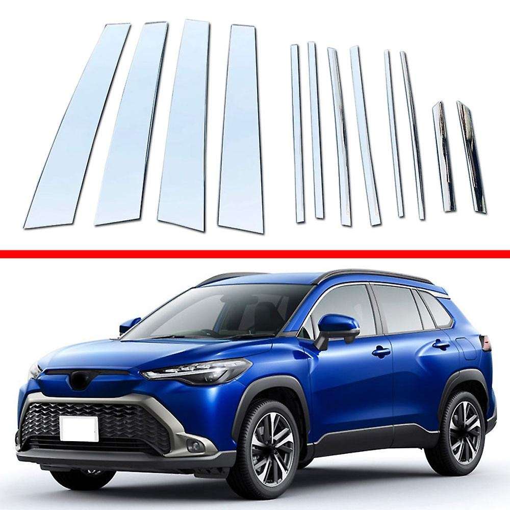 Window Center Pillar Cover for Toyota Corolla Cross 2020-2022 12pcs