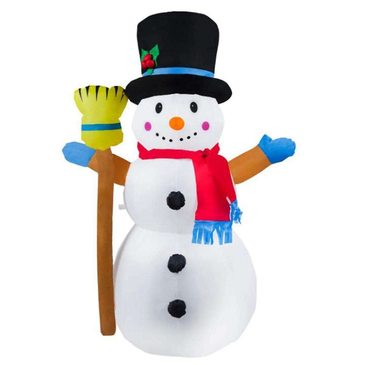 4 Feet Christmas Inflatable Snowman Outdoor Decor ,us Plug