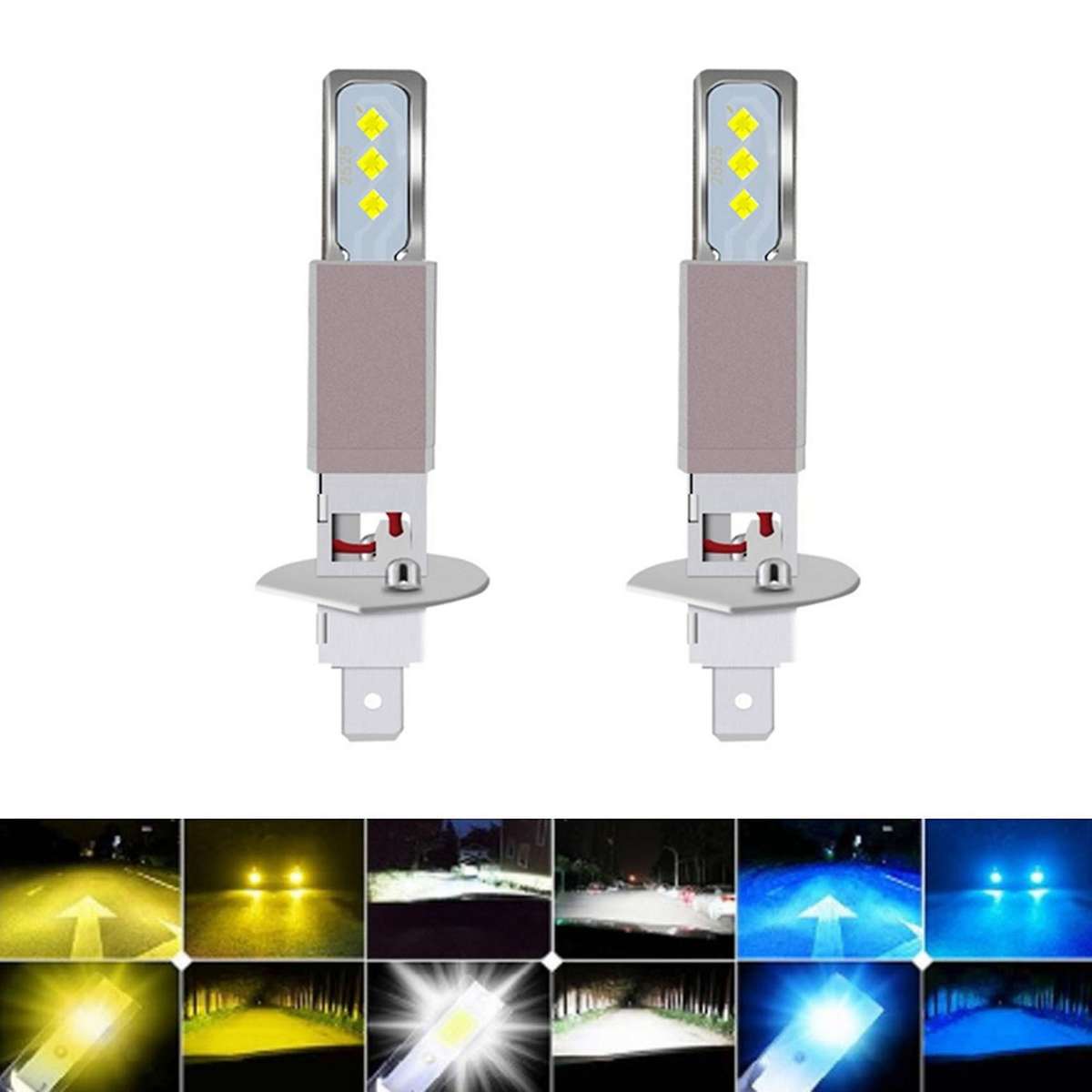 Fog Light Yellow 3000k 6smd Bulbs Fog Lamp Turn Signals