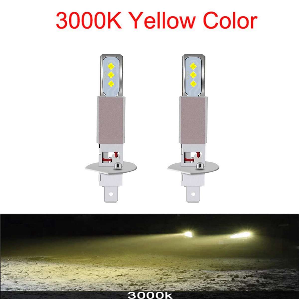 Fog Light Yellow 3000k 6smd Bulbs Fog Lamp Turn Signals