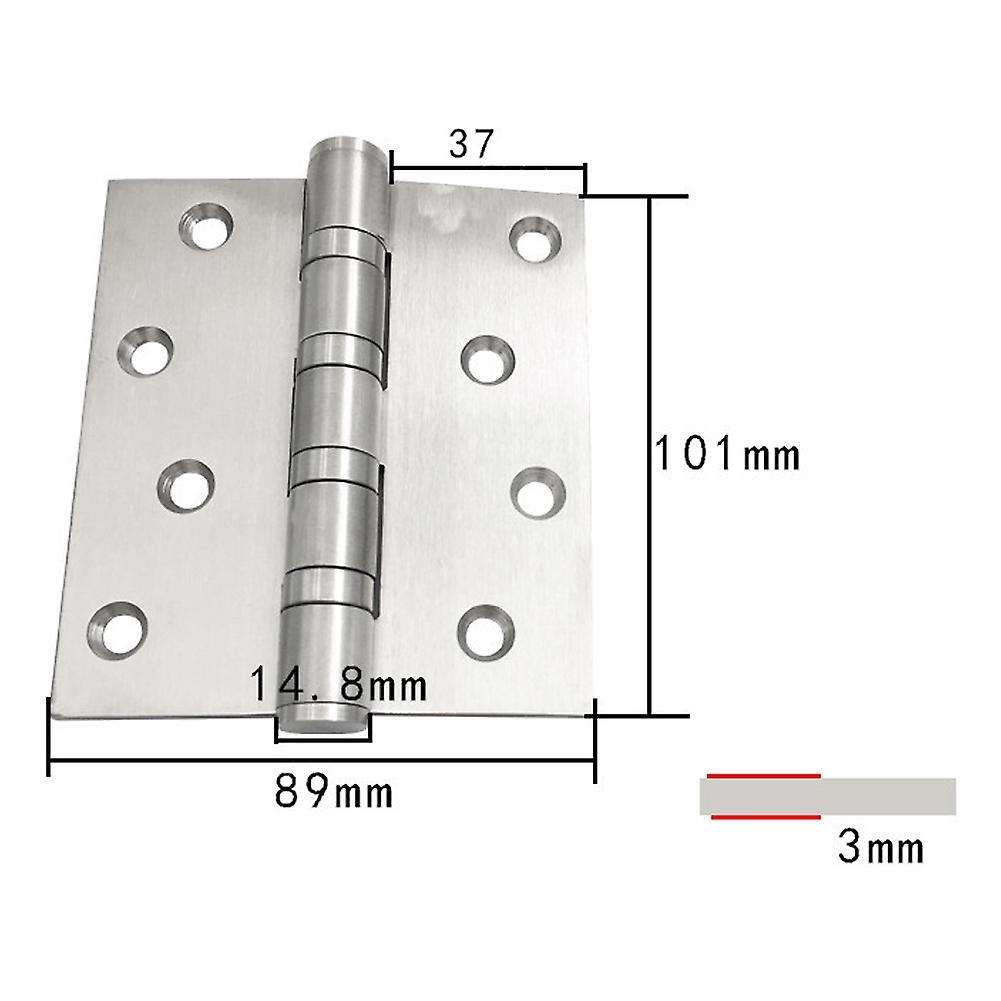 5 Piece Stainless Steel Bearing Hinges 4 Inch Door Hinge Accessories
