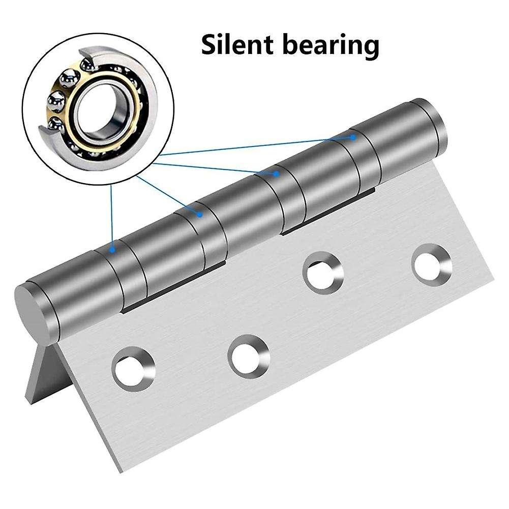 5 Piece Stainless Steel Bearing Hinges 4 Inch Door Hinge Accessories