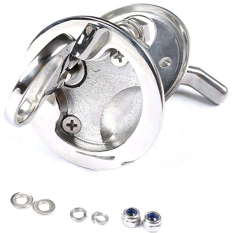 316 Stainless Steel Marine Handle Ring, Deck Box Cover Door Lock