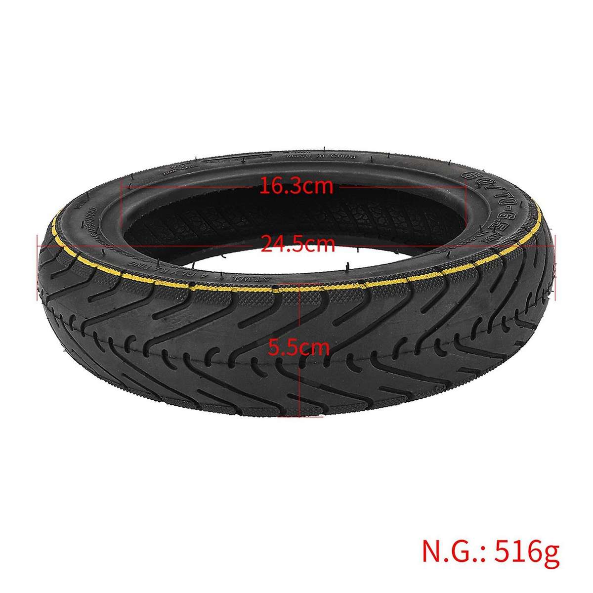 2x 10 Inch Tubeless Tire for Ninebot Max G30 Electric Scooter