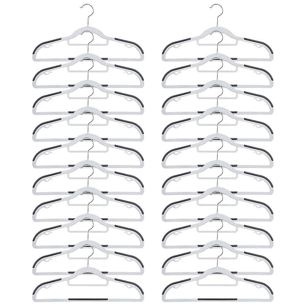 20pcs Heavy-duty Plastic Hanger with Hook Multifunctional Hanger