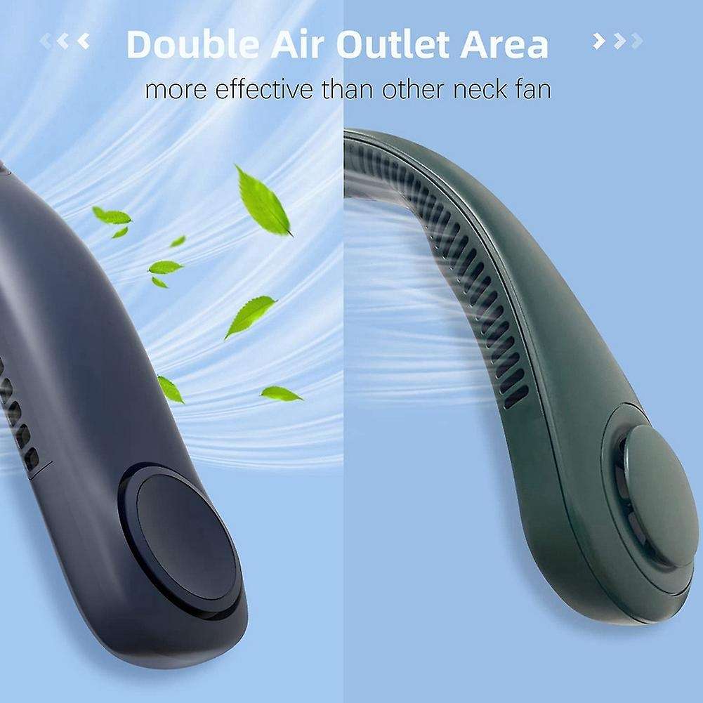 Portable Neck Fan, Bladeless Rechargeable Battery Operated Usb Fan